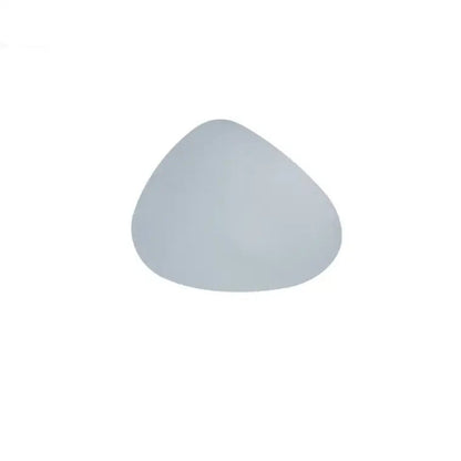 Oval coaster for tea cups in gray