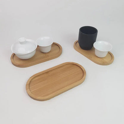 Oval Wooden Serving Tray