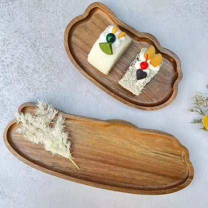 Oval Wooden Serving Tray - view 3