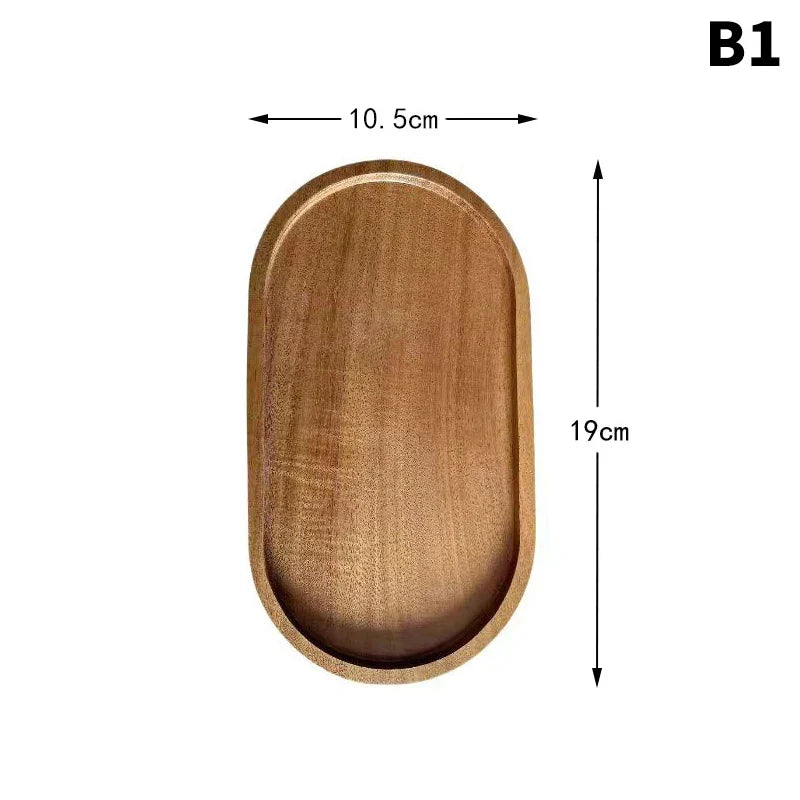 Oval Wooden Serving Tray - view 5