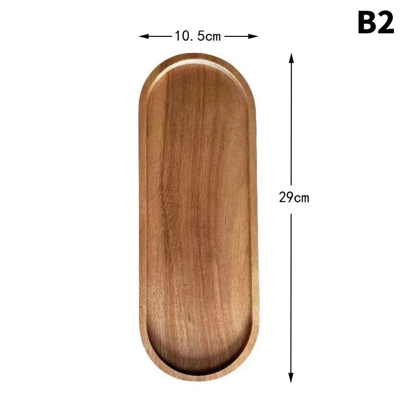 Oval Wooden Serving Tray - view 6