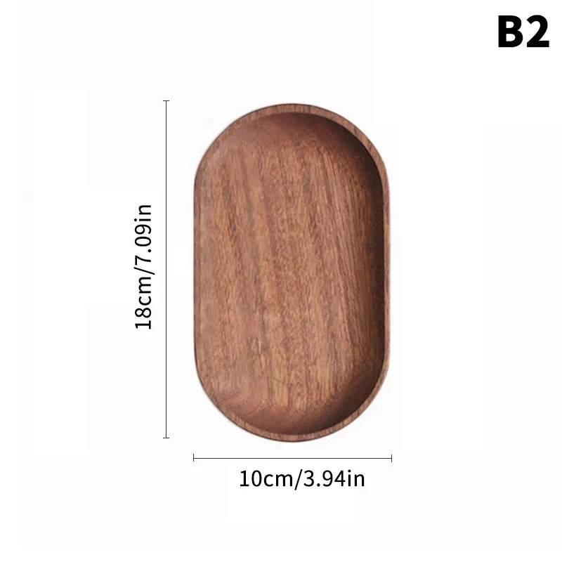 Oval Wooden Serving Tray - view 8