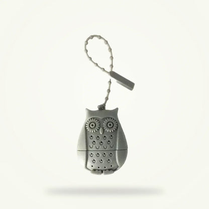Owl Tea Infuser - Cute Silicone Tea Strainer for Loose Leaf Tea, product photo on a plain background