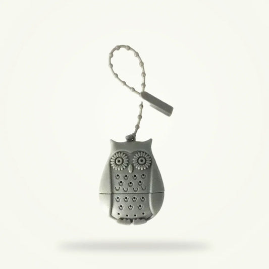 Owl Tea Infuser - Cute Silicone Tea Strainer for Loose Leaf Tea, product photo on a plain background