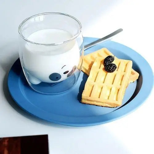Panda tea cup with double wall insulation