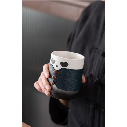 Panda tea infuser in a gift box with ribbon