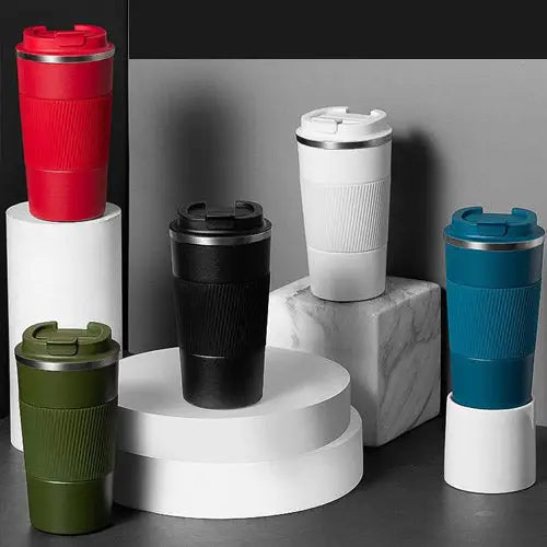 Insulated tea bottle 380ml with removable cup lid, Granny Lulu