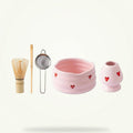 Pink Ceramic Matcha Set, 5 Pieces
