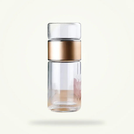 Portable Tea Infuser Bottle with Leak-Proof Sleeve