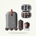 Purple Clay Travel Tea Set with Carrying Case