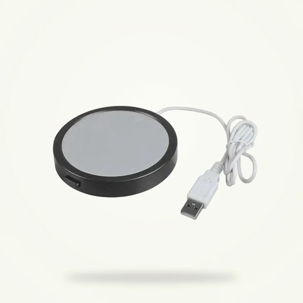Rechargeable Mug Warmer - USB Coffee Cup Warmer for Desk, product photo on a plain background
