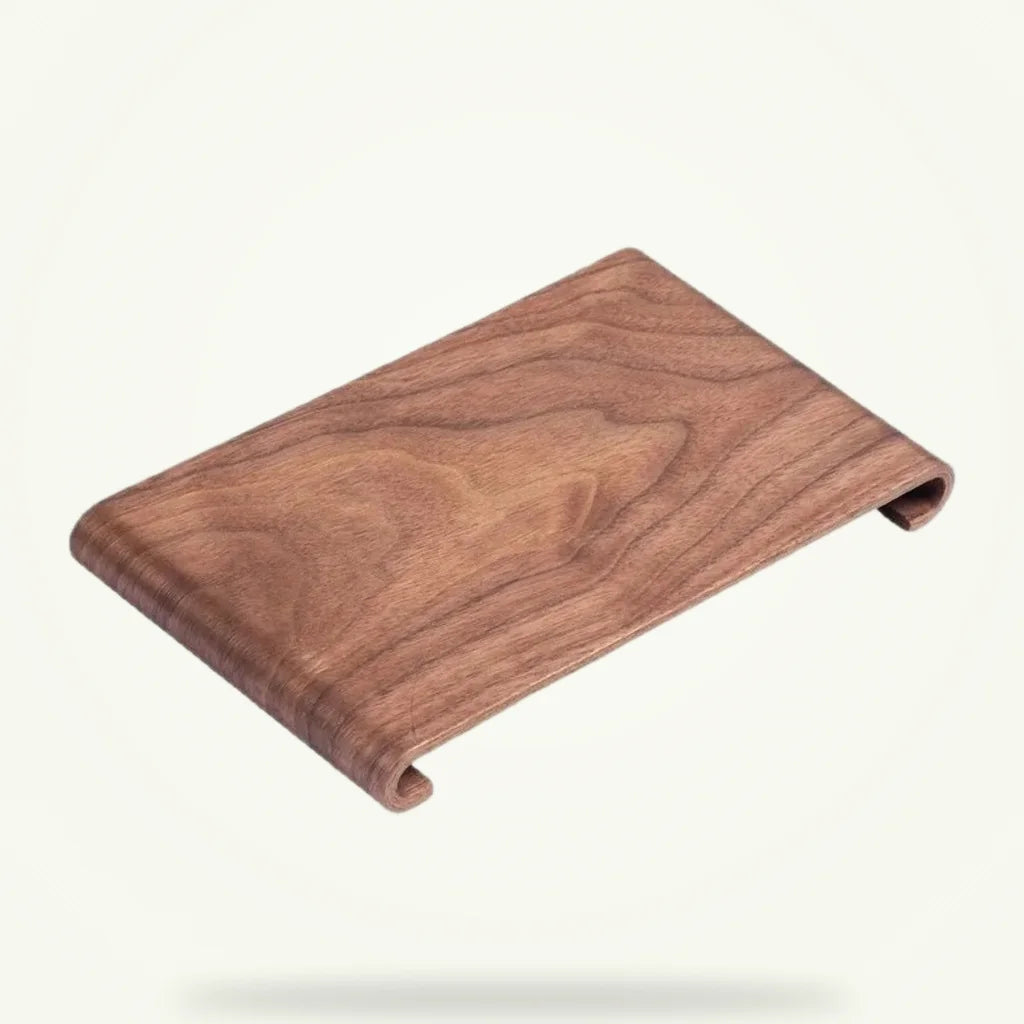 Rectangular Wooden Tea Tray, product photo on a plain background
