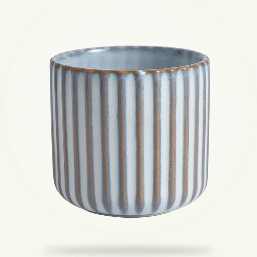 Retro Japanese Ceramic Cup, product photo on a plain background