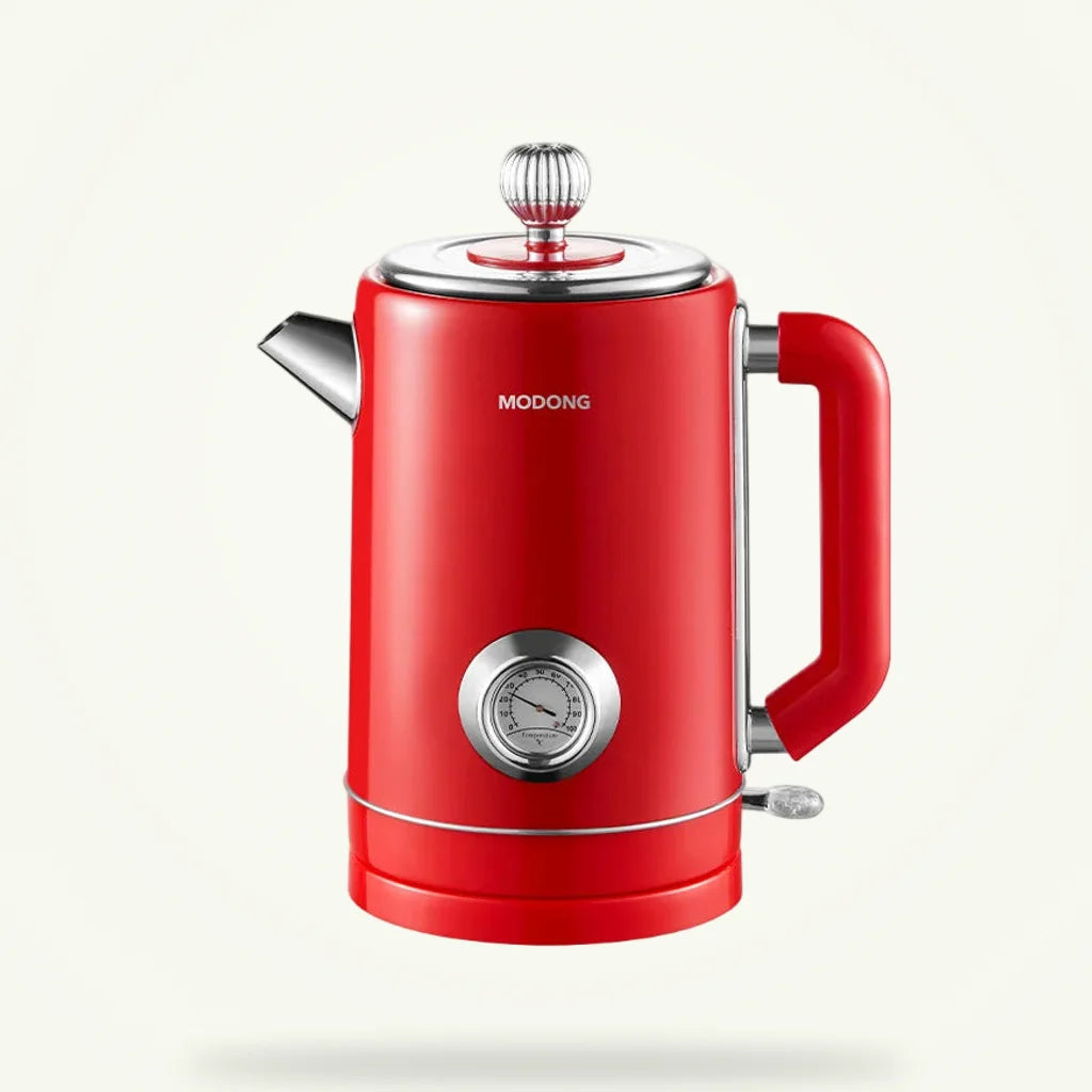 Retro Kettle 1.8L with Thermometer, product photo on a plain background