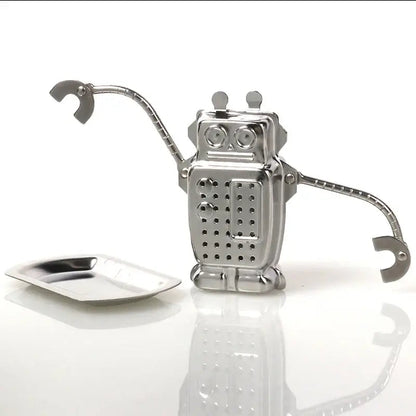 Robot tea infuser stainless steel with fine mesh