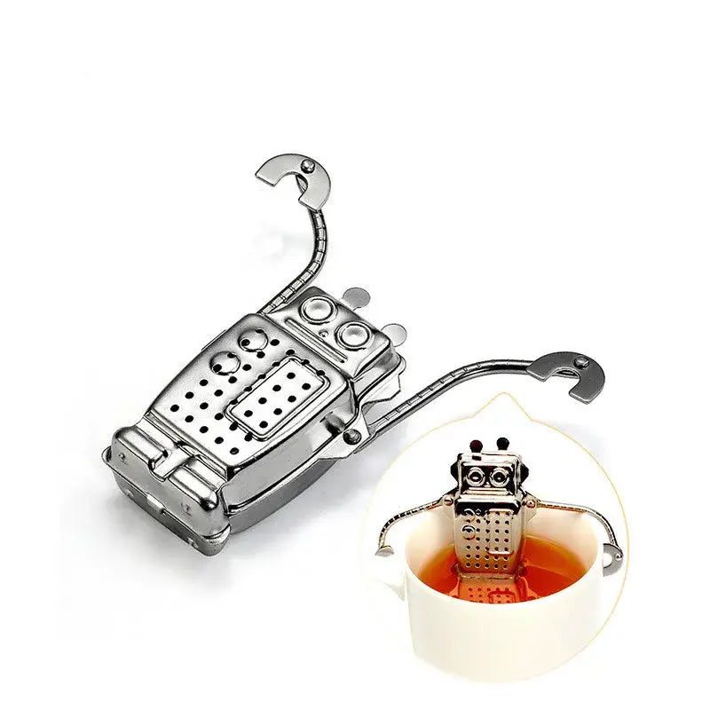 Stainless steel tea infuser robot shape