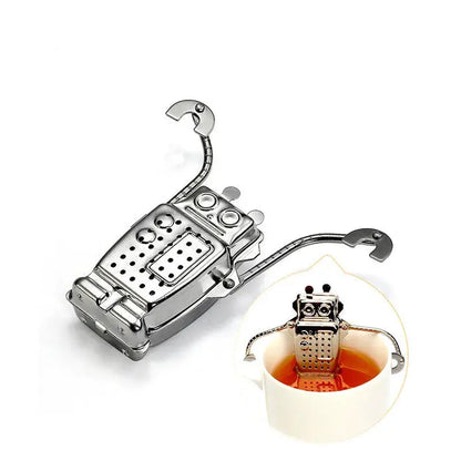 Stainless steel tea infuser robot shape