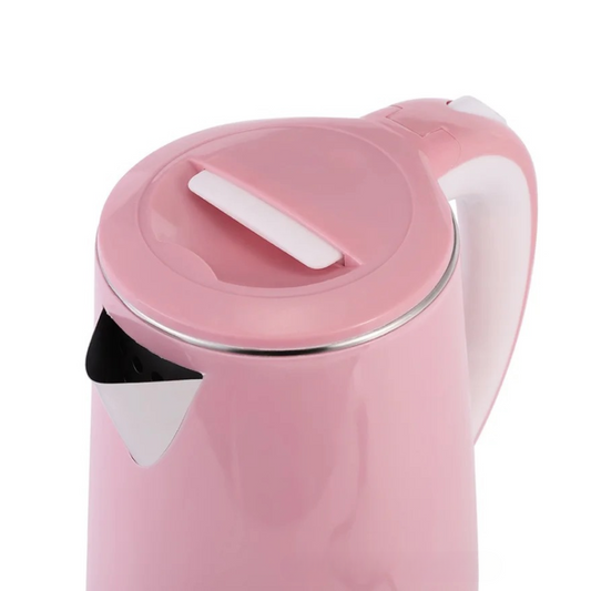 Rose electric kettle with retro design on kitchen counter