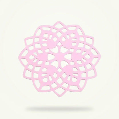 Rosette Silicone Teacup Saucer Set, Protect Your Table in Style, product photo on a plain background
