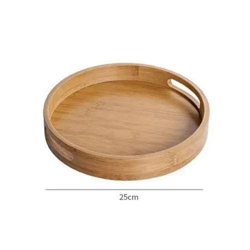Bamboo tea tray size 25 cm diameter