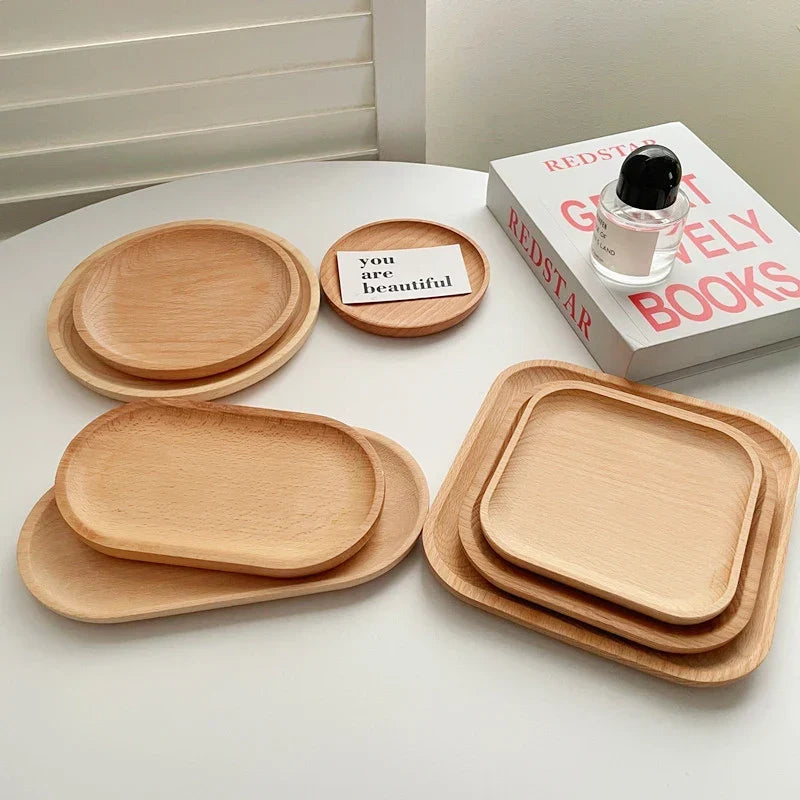 Round Wheat Straw Serving Trays - view 3