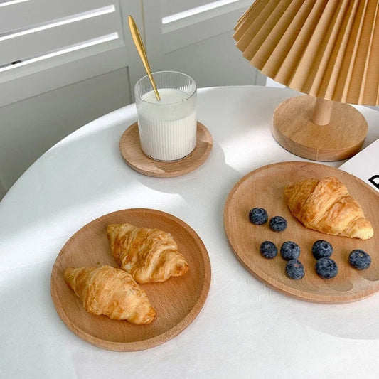 Round Wheat Straw Serving Trays - view 5