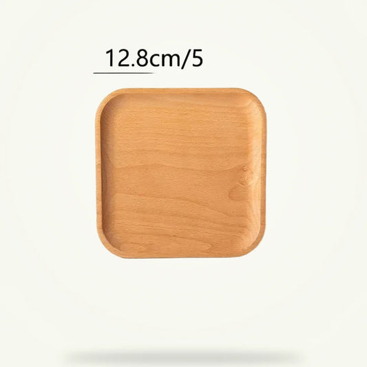Round Wheat Straw Serving Trays, product photo on a plain background