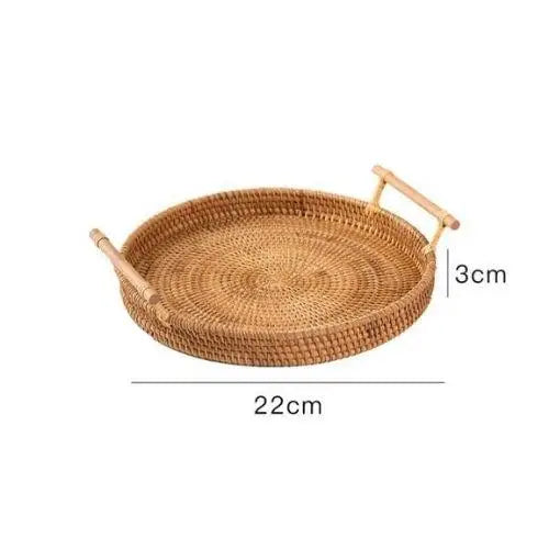 Small round wicker tray size comparison