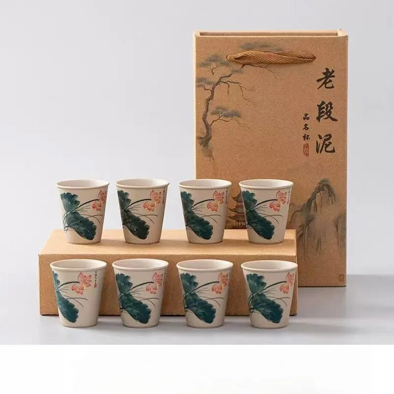 Rustic Ceramic Tea Cups, Boxed Set of 6 - view 11