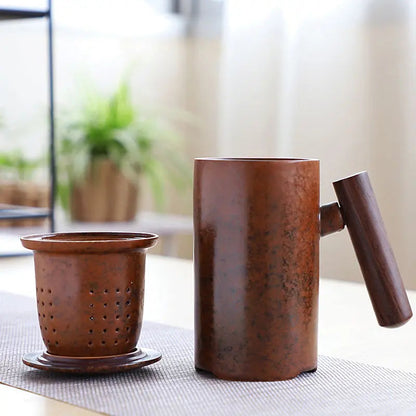 Nordic minimalist teapot with matte ceramic glaze, close-up of spout and lid