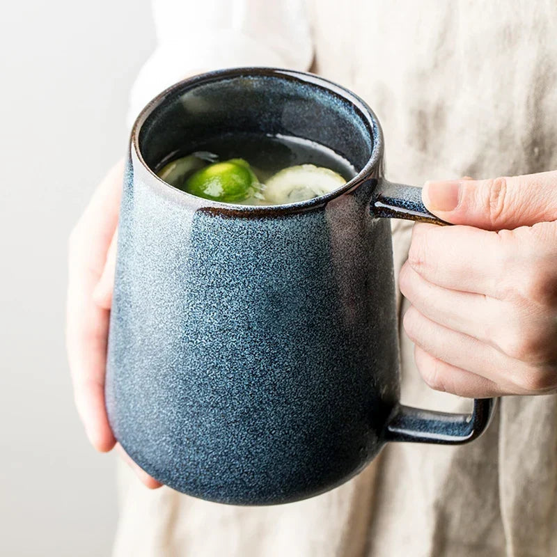 Scandinavian teapot with steam rising, warm ambient light