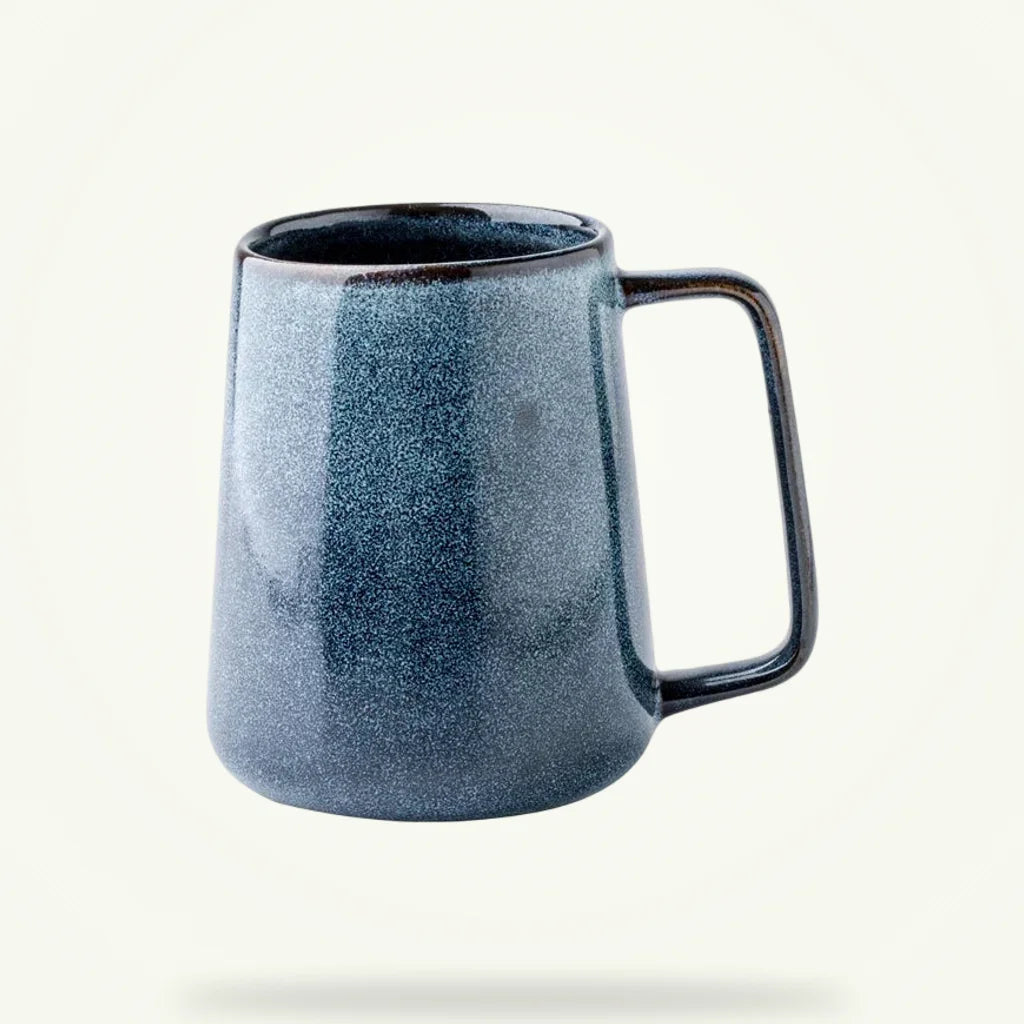 Scandinavian ceramic teapot 700ml on plain background, matte glaze, front view