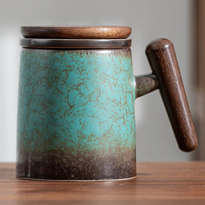 Close up of ceramic teapot spout and lid detail, matte finish