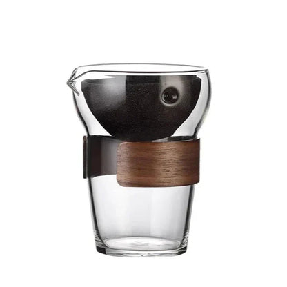 320ml clear glass teapot minimalist Scandinavian design side view