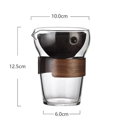 320ml borosilicate glass teapot elegant minimalist design from above