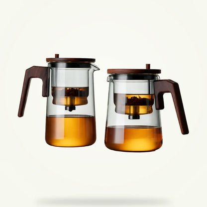 Scandinavian glass teapot with infuser 750ml Nordic minimalist design, product photo
