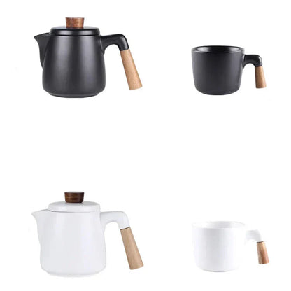 Scandinavian teapot 1L ceramic body showing clean minimalist lines