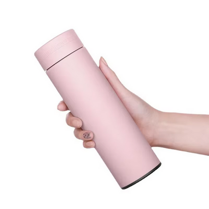 Black Scandinavian teapot thermos 480ml, double-wall stainless steel