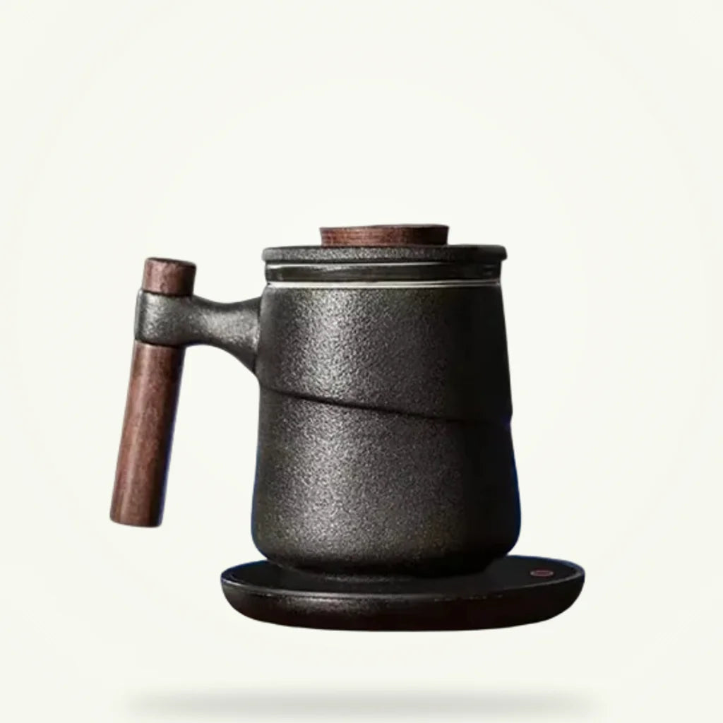 Scandinavian teapot with infuser 350ml, white, product packshot on plain background