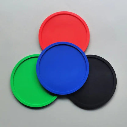 Silicone coasters for hot cups in assorted colors