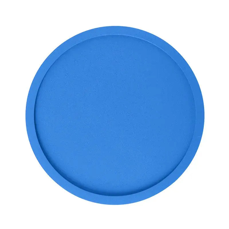 Blue silicone coaster for hot cups