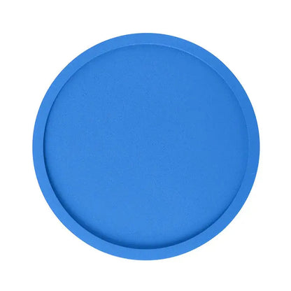 Blue silicone coaster for hot cups