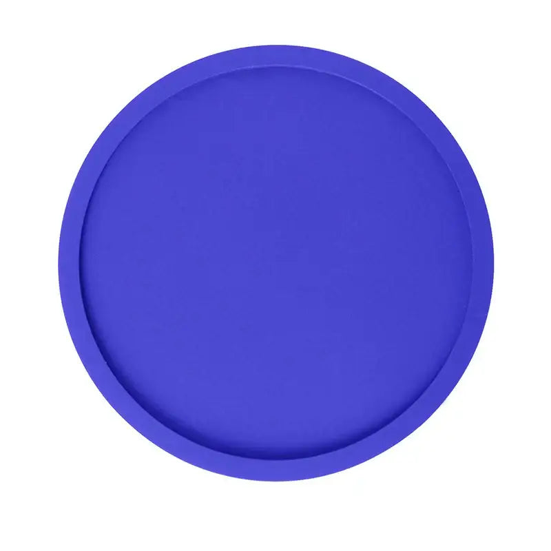 Purple silicone coaster for hot cups