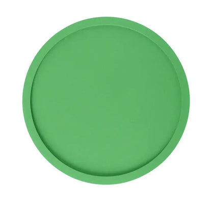 Green silicone coaster for hot cups