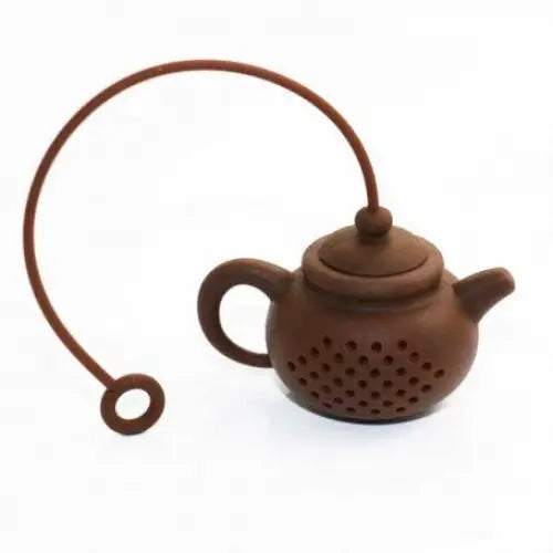 silicone-teapot-tea-infuser-with-chain-7-colors Coffee Brown