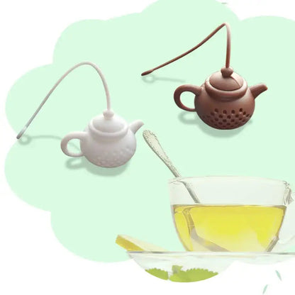 Brown coffee colored silicone tea infuser
