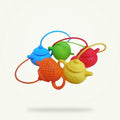 Silicone Teapot Tea Infuser with Chain, 7 Colors