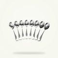 Silver Tea Spoons Set of 6 - Elegant Stainless Steel Tea Spoons for Loose Leaf Tea