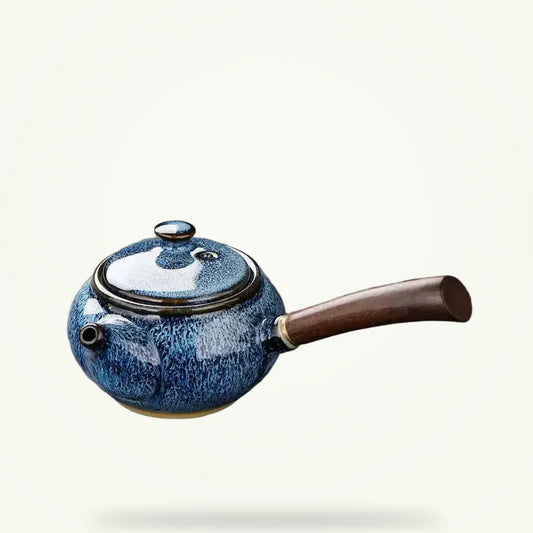 Small Ceramic Teapot - Cozy 7 oz Teapot for One or Two, product photo on a plain background
