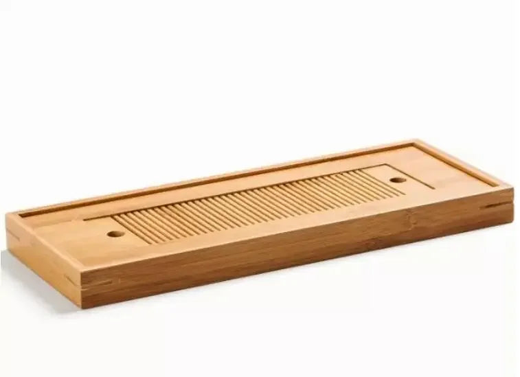 Solid Wood Tea Tray with Drainage Drawer - view 6